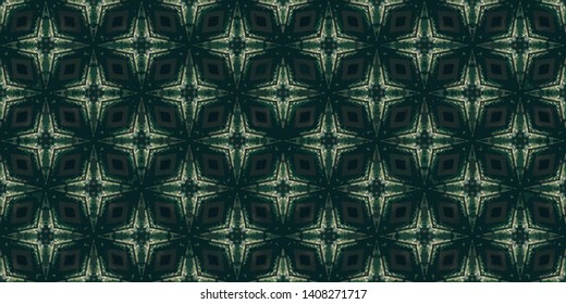 Abstract Pattern Illustration Background Texture In Geometric Ornamental Style.
