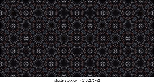 Abstract Pattern Illustration Background Texture In Geometric Ornamental Style.