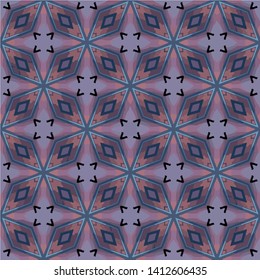 Abstract Pattern Illustration Background Texture In Geometric Ornamental Style