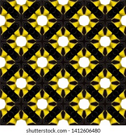 Abstract Pattern Illustration Background Texture In Geometric Ornamental Style