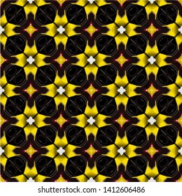 Abstract Pattern Illustration Background Texture In Geometric Ornamental Style
