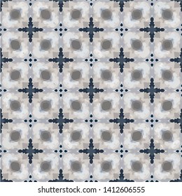 Abstract Pattern Illustration Background Texture In Geometric Ornamental Style