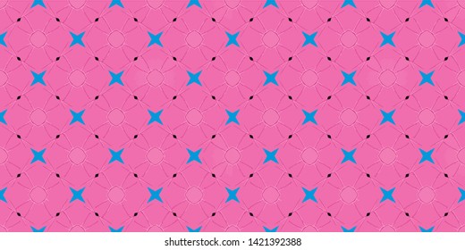 Abstract Pattern Illustration Background Texture In Geometric Ornamental Style