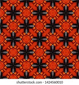 Abstract Pattern Illustration Background Texture In Geometric Ornamental Style