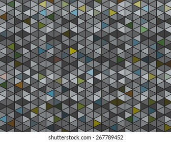 An abstract pattern illustration of dark grey and muted colors background. 