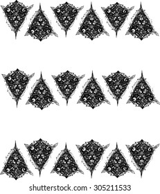 Abstract pattern of imagination line art