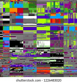 Abstract pattern with imitation of a grunge datamoshing texture. Vector image.