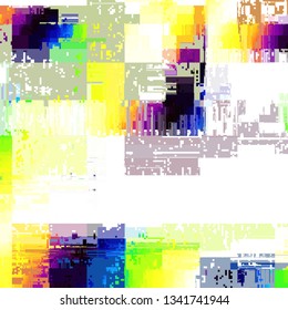 Abstract pattern with imitation of a grunge dirty texture. White background. Vector image.