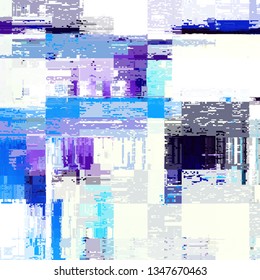 Abstract pattern with imitation of a grunge dirty texture. White background. Vector image.