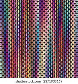 Abstract pattern with imitation of a grunge ikat style texture.