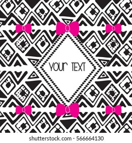 abstract pattern, invitation or greeting card, wrapping paper vector illustration