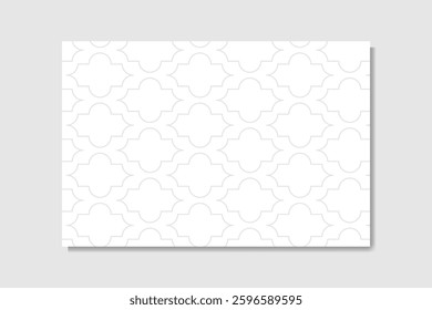 abstract pattern islamic ornament white color