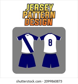 abstract pattern jersey design vector. front and back template display. colorful uniforms for football, basketball, cycling, baseball, volleyball, racing, etc