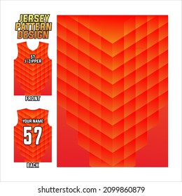 abstract pattern jersey design vector. front and back template display. colorful uniforms for football, basketball, cycling, baseball, volleyball, racing, etc