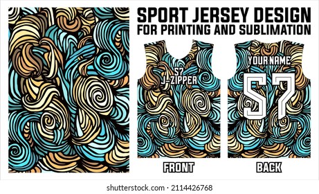 abstract pattern jersey printing design for sublimation jersey. jersey templates for sports teams football, basketball, cycling, volleyball, fishing, gaming, racing, etc