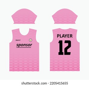abstract pattern jersey printing design for sublimation jersey. jersey templates for sports teams football, basketball, cycling, volleyball, etc. pink color theme