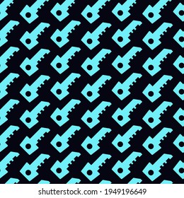 Abstract pattern with key. Key on white background. 10 eps Vector