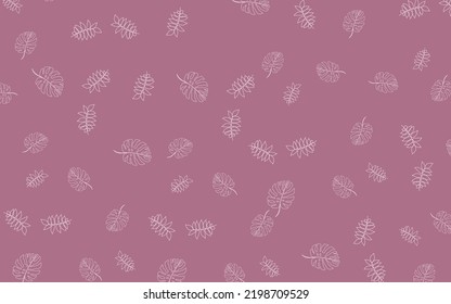 Abstract pattern leaf line art background