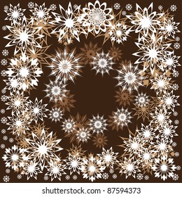 abstract pattern with Leaves. illustration.