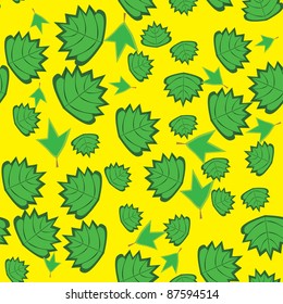 abstract pattern with Leaves. illustration.