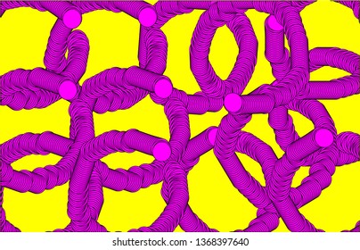 abstract pattern lilac circles on yellow background, vivid image, element for designer, decoration, printing, textile, screensaver