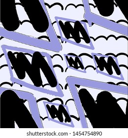 Abstract pattern in line art style. Seamless geometric abstract pattern. Grunge texture. Vector seamless background. Simple vector illustration. Trendy art background for any purposes