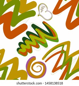 Abstract pattern in line art style. Seamless geometric abstract pattern. Grunge texture. Vector seamless background. Simple vector illustration. Trendy art background for any purposes