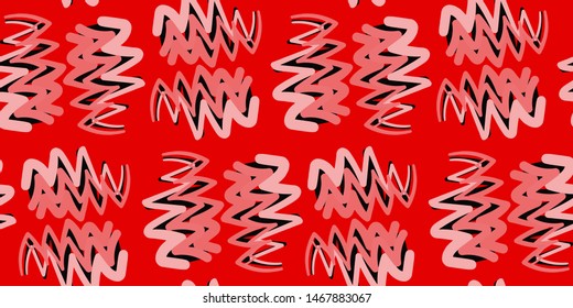 Abstract pattern in line art style. Seamless geometric abstract pattern. Grunge texture. Vector seamless background. Simple vector illustration. Trendy art background for any purposes