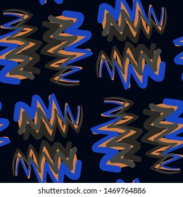 Abstract pattern in line art style. Seamless geometric abstract pattern. Grunge texture. Vector seamless background. Simple vector illustration. Trendy art background for any purposes
