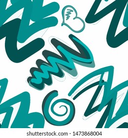 Abstract pattern in line art style. Seamless geometric abstract pattern. Grunge texture. Vector seamless background. Simple vector illustration. Trendy art background for any purposes