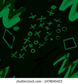 Abstract pattern in line art style. Seamless geometric abstract pattern. Grunge texture. Vector seamless background. Simple vector illustration. Trendy art background for any purposes