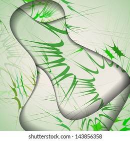 Abstract pattern of lines, colorful digital illustration.