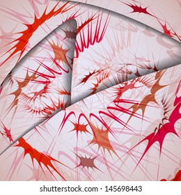 Abstract pattern of lines, colorful digital illustration.