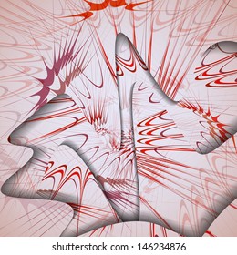 Abstract pattern of lines, colorful digital illustration.