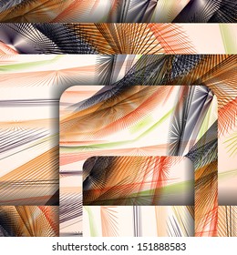 Abstract pattern of lines, colorful digital illustration.