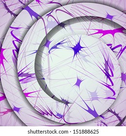 Abstract pattern of lines, colorful digital illustration.