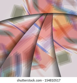 Abstract pattern of lines, colorful digital illustration.