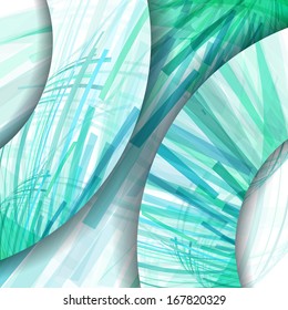 Abstract pattern of lines, colorful digital illustration.