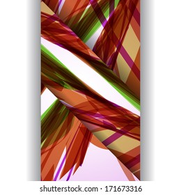 Abstract pattern of lines, colorful digital illustration.