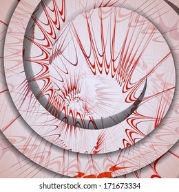 Abstract pattern of lines, colorful digital illustration.