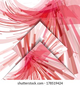 Abstract pattern of lines, colorful digital illustration.