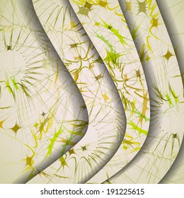 Abstract pattern of lines, colorful digital illustration.