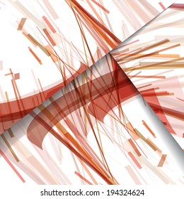 Abstract pattern of lines, colorful digital illustration.