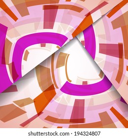 Abstract pattern of lines, colorful digital illustration.