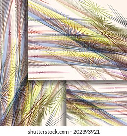 Abstract pattern of lines, colorful digital illustration.