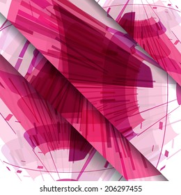 Abstract pattern of lines, colorful digital illustration.