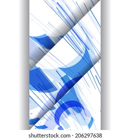 Abstract pattern of lines, colorful digital illustration.