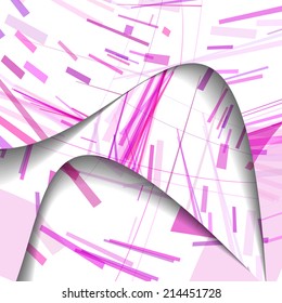Abstract pattern of lines, colorful digital illustration.