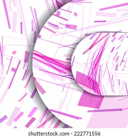 Abstract pattern of lines, colorful digital illustration.