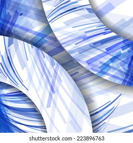 Abstract pattern of lines, colorful digital illustration.